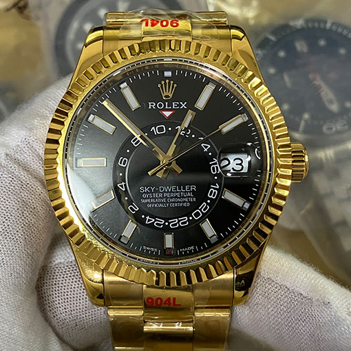 高品質ロレックスコピー時計 スカイドゥエラー 44mm ゴールド 326938